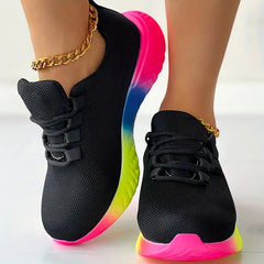 Women's Colorful Running Shoes Lightweight Breathable Outdoor Sneakers