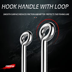 30pcs 1 0 1 High Carbon Steel Octopus Hooks Barbed Fishing Hooks Fishing Tackle