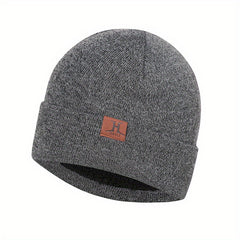 Cuffed Men's Warm Knitted Pullover Hat - Casual Style
