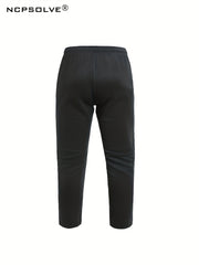Men's Sports Suit Stand Collar Zip Up Jacket & Jogger Pants