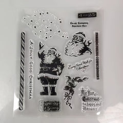 Christmas Santa Claus Stamp Set for Scrapbooking Paper Craft