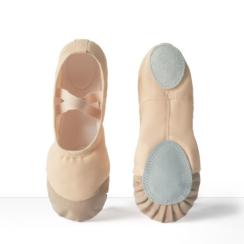 Women's Cross Straps Ballet Dance Shoes Soft Soled Dance Shoes