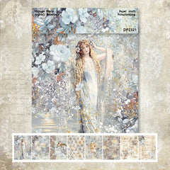 24pcs A6 Bird Flower Girl Angel Paper Album Scrapbook DIY Gift Packaging