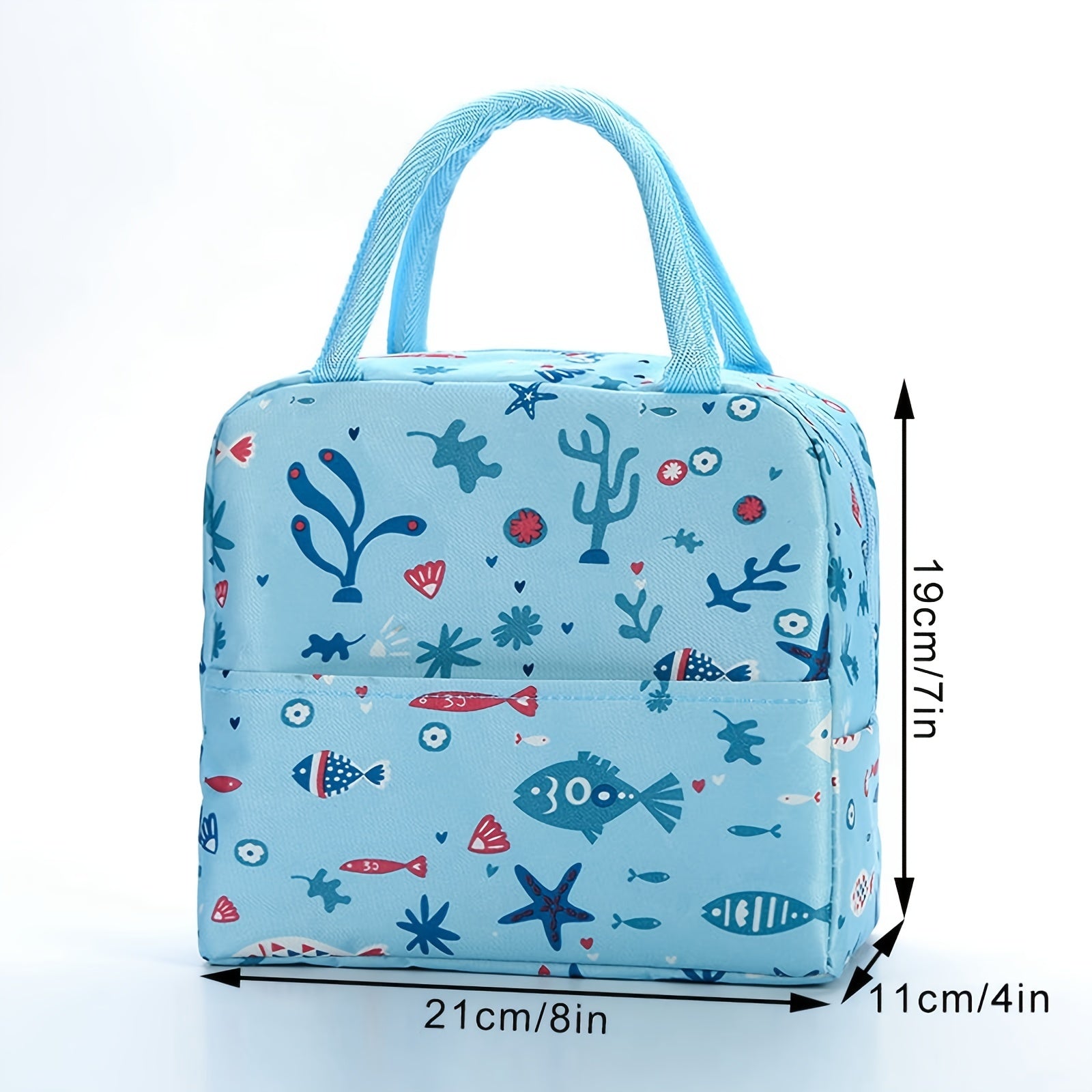 Insulated Bag Cartoon Lunch Box Bag Office School Picnic Beach Supplies