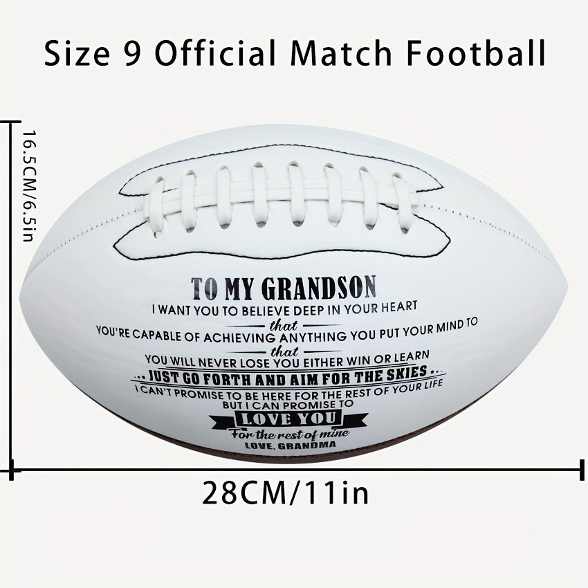 American Football Gift For Grandson Size 9