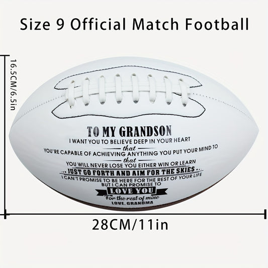 American Football Gift For Grandson Size 9