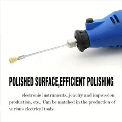 5pcs 3.94in Extended Steel Copper Wire Brush Pen Rust Paint Removal