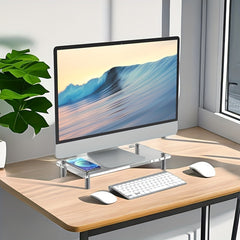 Acrylic Transparent Monitor Bracket for Home and Office Use