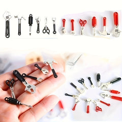 Mini Hammer Wrench Tool Set Creative Ornaments Holiday Decoration
