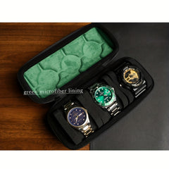 Hard Watch Travel Case - Watch Roll Storage Organizer Women Men