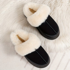 Plush Fur Lined Snow Shoes Non Slip Winter Boots