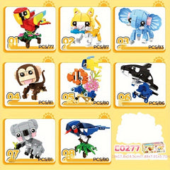 Mini Animal Building Block Toys for Home and Office Decor