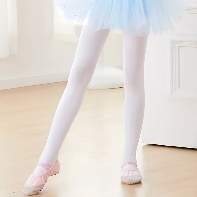 3 Pairs Girl's Ballet Tights Knitted Nylon Soft Dance Pants