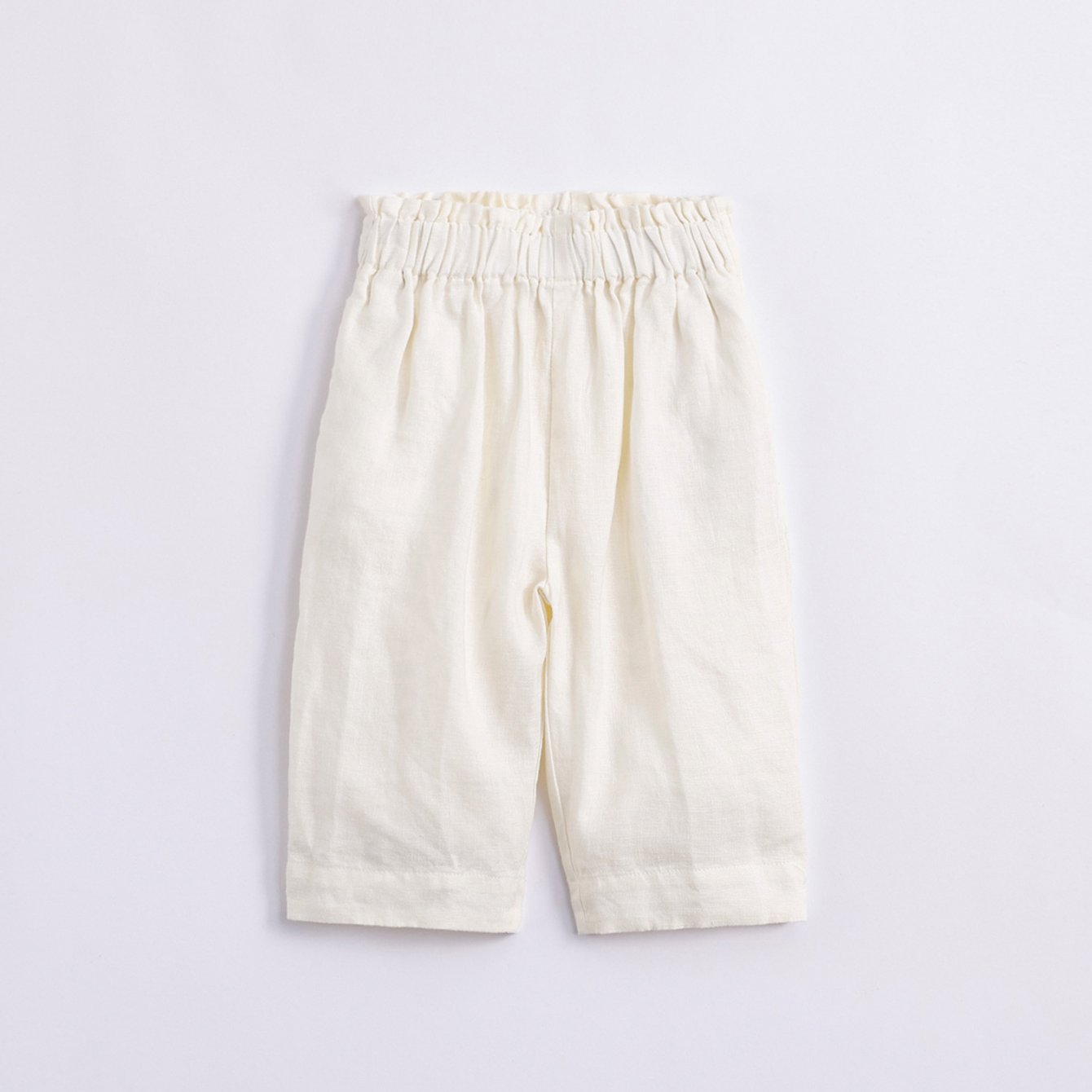 Girls Summer Elastic Linen Pants Assorted Colors Kids Lace Waist