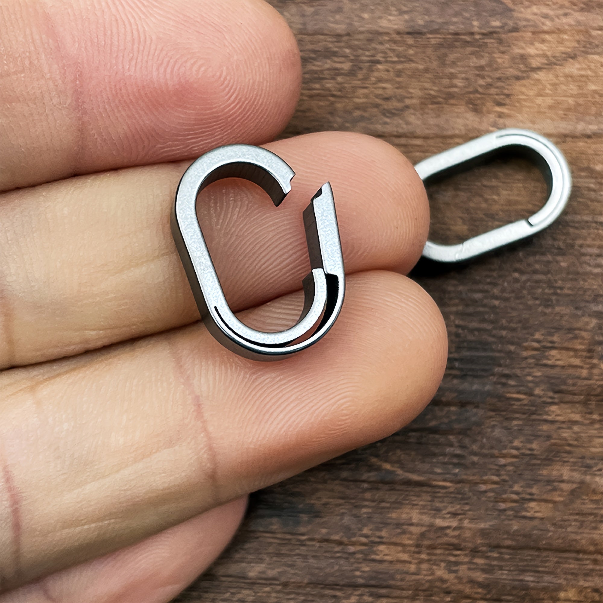 Titanium Quick Release Keyring Keychain for Camping Hiking