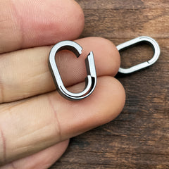 Titanium Quick Release Keyring Keychain for Camping Hiking