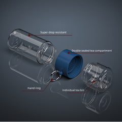 350ml Tea Water Separation Cup Leakproof Water Bottle