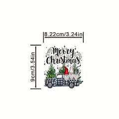 Festive Christmas Tree Iron-On Transfer For DIY Clothing