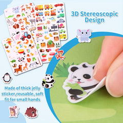 Children's DIY Sticker Books & Jelly Stickers Set