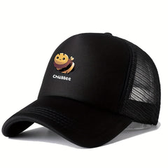 Unisex Sunshade Adjustable Baseball Cap with Bee Pattern
