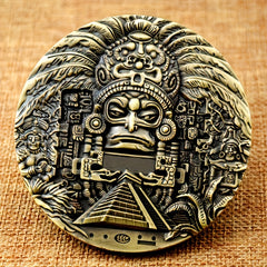Metal Double Sided Carving Historical Cultural Elements