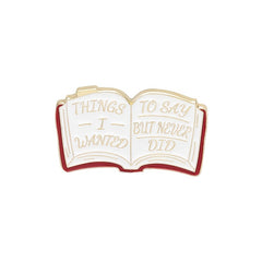 Colorful Book Cover Badge Brooch - Reading Personality Gift