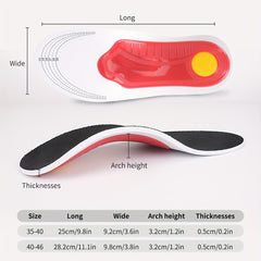 Plantar Fasciitis Insoles Arch Supports - Men & Women