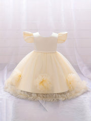 Puffy Princess Flower Girl Dress