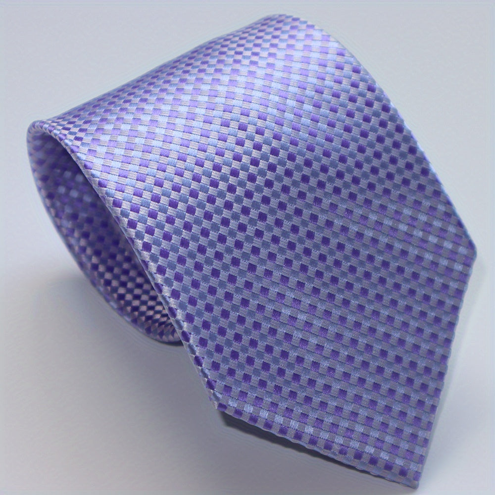 1200 Needles Checkered Multicolour Neck Tie Classic Business Casual Father Gift