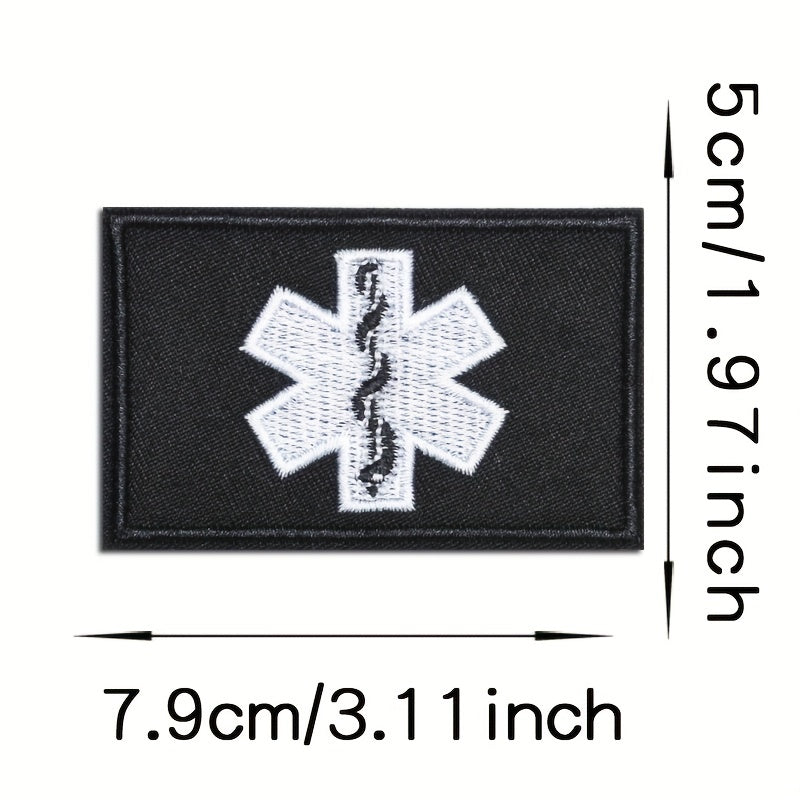 Medical Embroidery Patches Applique Morale Patches Hook & Loop