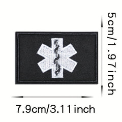Medical Embroidery Patches Applique Morale Patches Hook & Loop