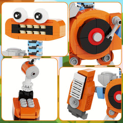 305pcs My Singing Monster Orange Monster Building Blocks Toy