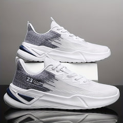 Men's Breathable Lace Up Sneakers Outdoor Walking Shoes