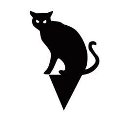 Cat Garden Silhouette Set - Halloween Acrylic Decor