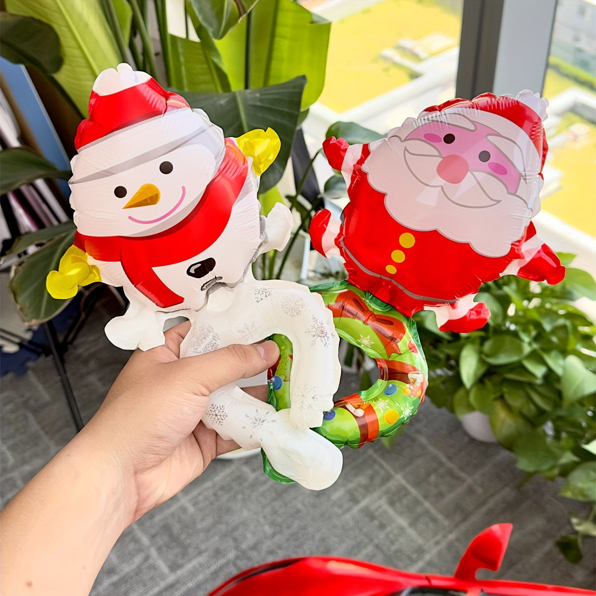 20pcs Santa & Snowman Wrist Balloon Christmas Party Decoration Kit