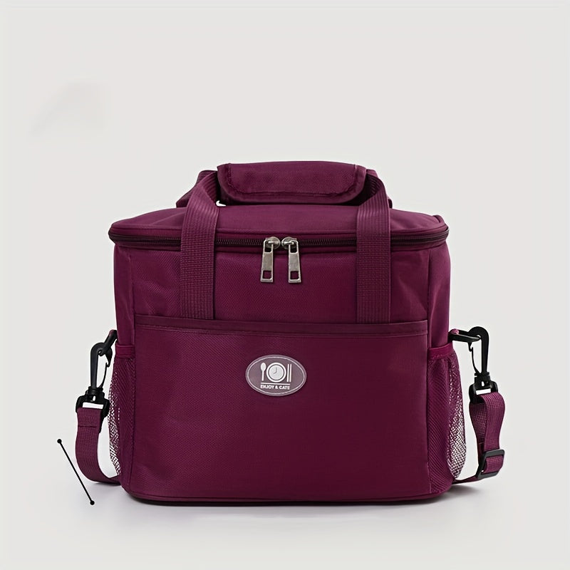 Insulated Lunch Bag with Ice Pack for Outdoor Picnics and Travel