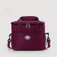 Insulated Lunch Bag with Ice Pack for Outdoor Picnics and Travel