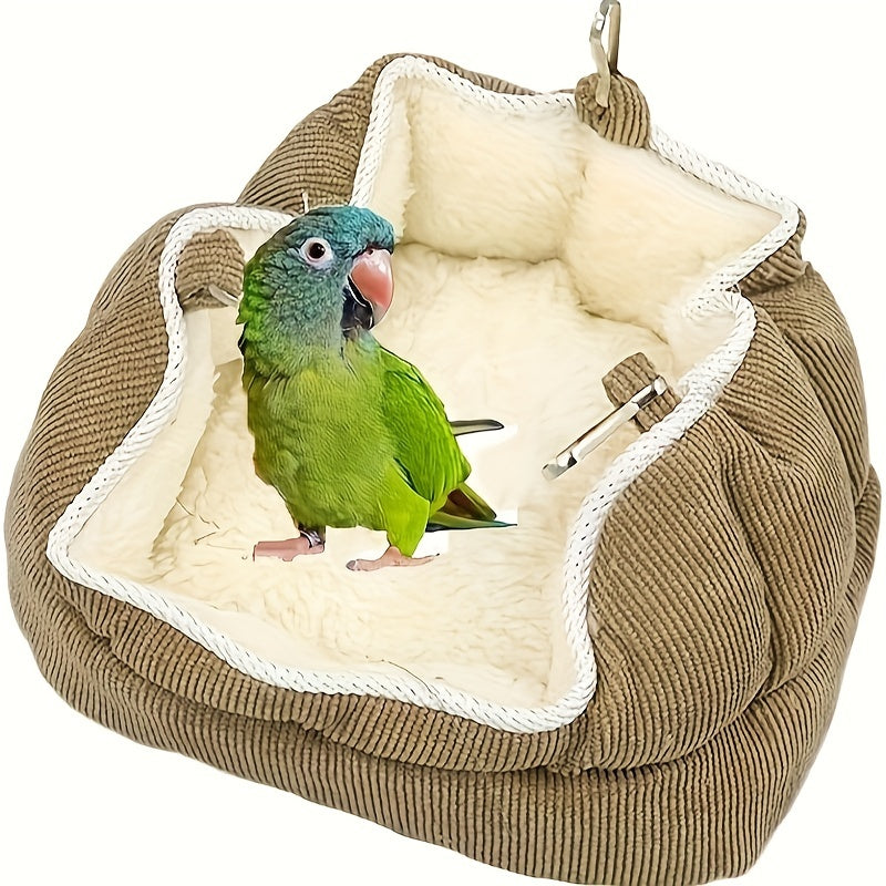 Bird Soft Nest Hanging Hammock Bed Toy For Parrot Parakeet Cockatiel