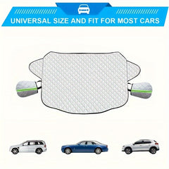 Car Windshield Snow Cover 4 Layers Frost Protection Magnetic Edges
