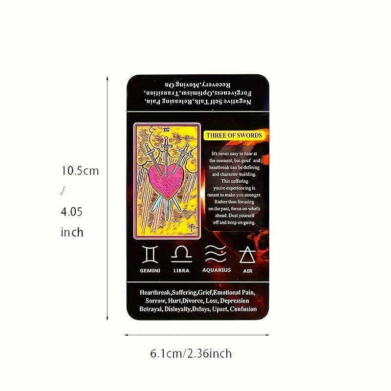 Pocket Size Tarot Learning Card with Electronic Guidebook