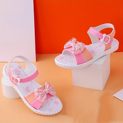 Bowknot Open Toe Sandals For Girls Non slip Breathable Sandals