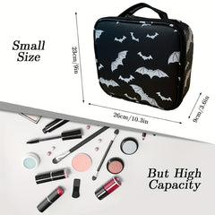 Bat Makeup Bag Travel Makeup Bag Bat Cosmetic Bag Portable Gothic Makeup Bag