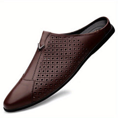 Men's No Tie Slip On Loafers Mesh Casual Outdoor Walking Shoes