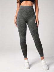 Wide Waistband Butt Lifting Yoga Pants Tummy Control Leggings