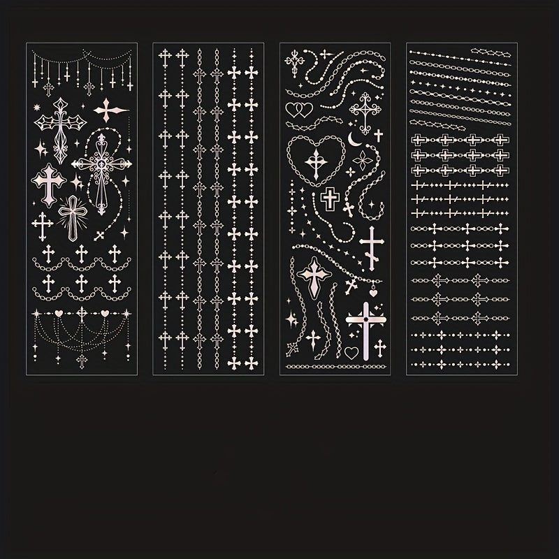 Galaxy Series 3D Hot Silver Scrapbook Stickers Set