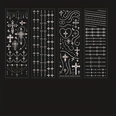 Galaxy Series 3D Hot Silver Scrapbook Stickers Set