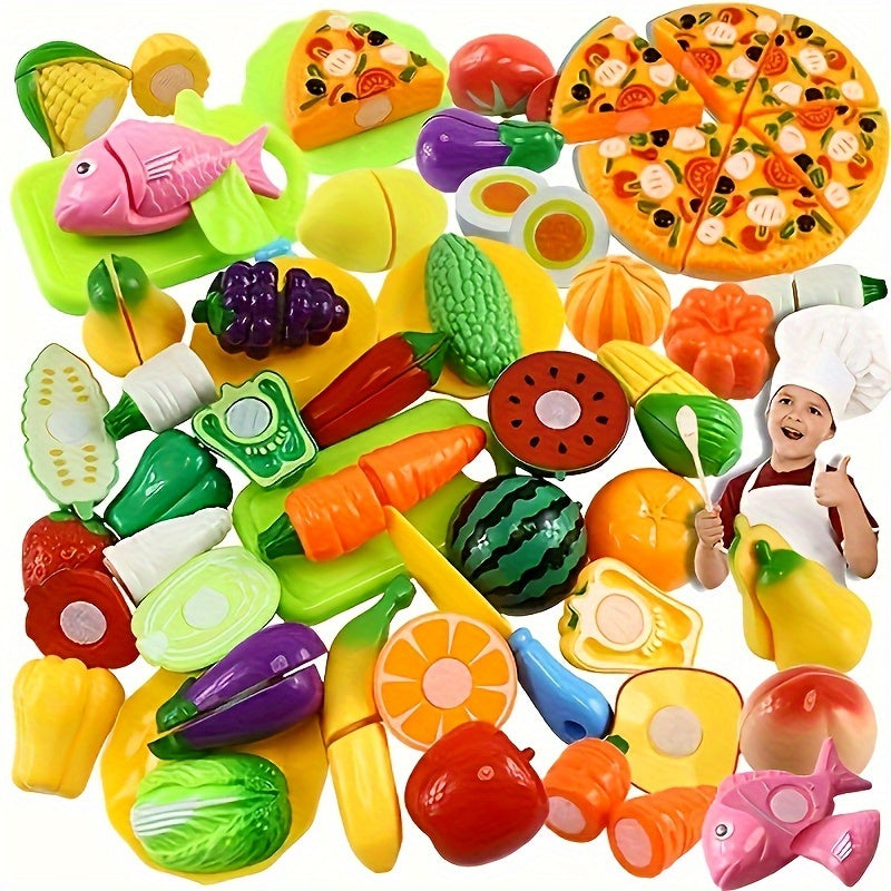 24pcs Puzzle Kitchen Fruit Slicing Fun Toys for Kids