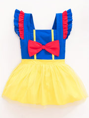 Girls Stretchy Princess Swimwear Bow Decor Bathing Suit