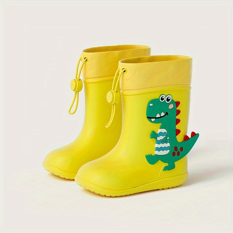 Cartoon Dinosaur Rain Boots for Baby - Waterproof Non Slip Rain Shoes