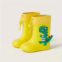 Cartoon Dinosaur Rain Boots for Baby - Waterproof Non Slip Rain Shoes
